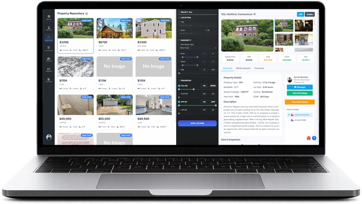 The deal Repository — on-strategy deals matched to your buy-box