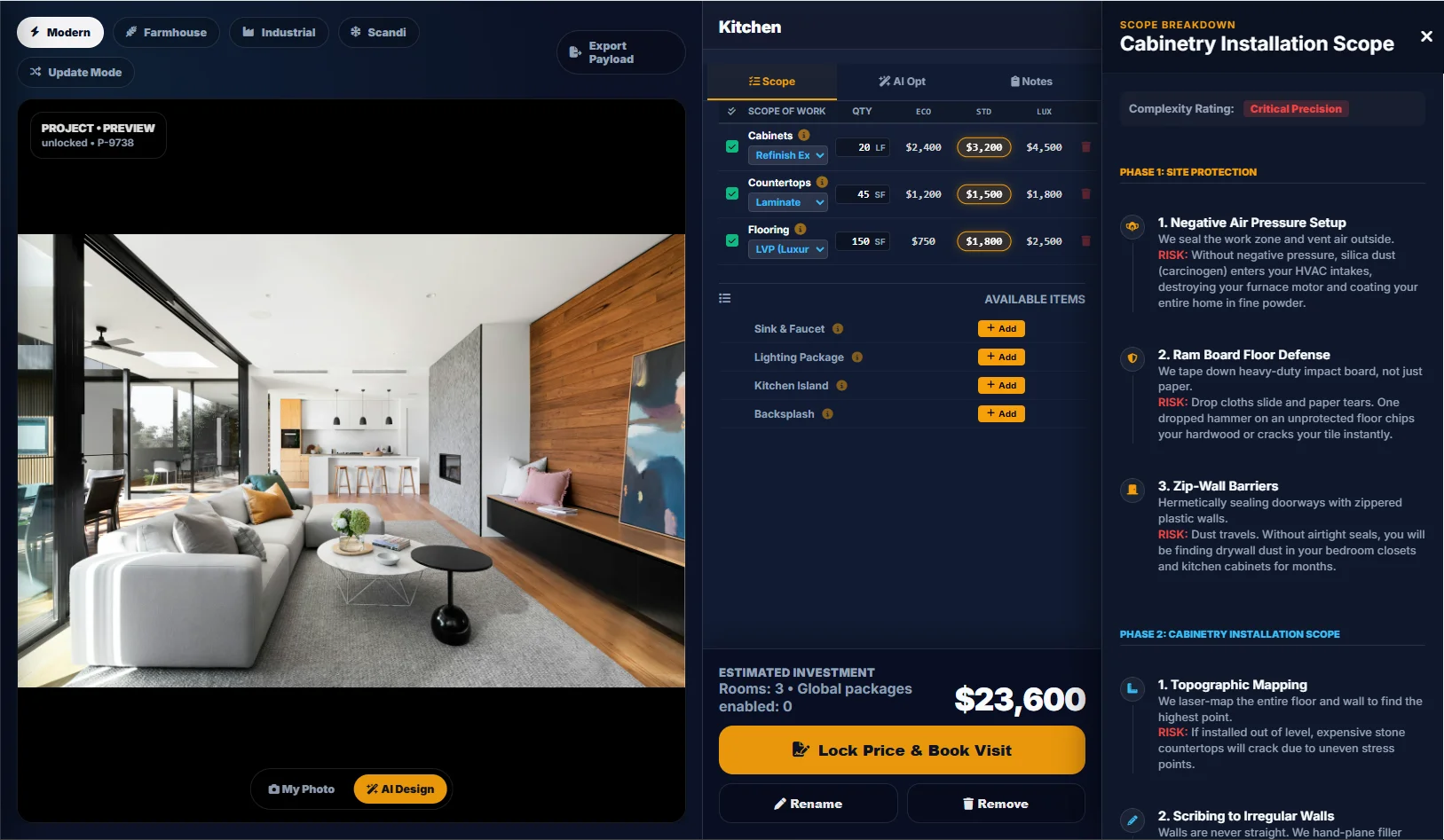 Transparency Panel Screenshot